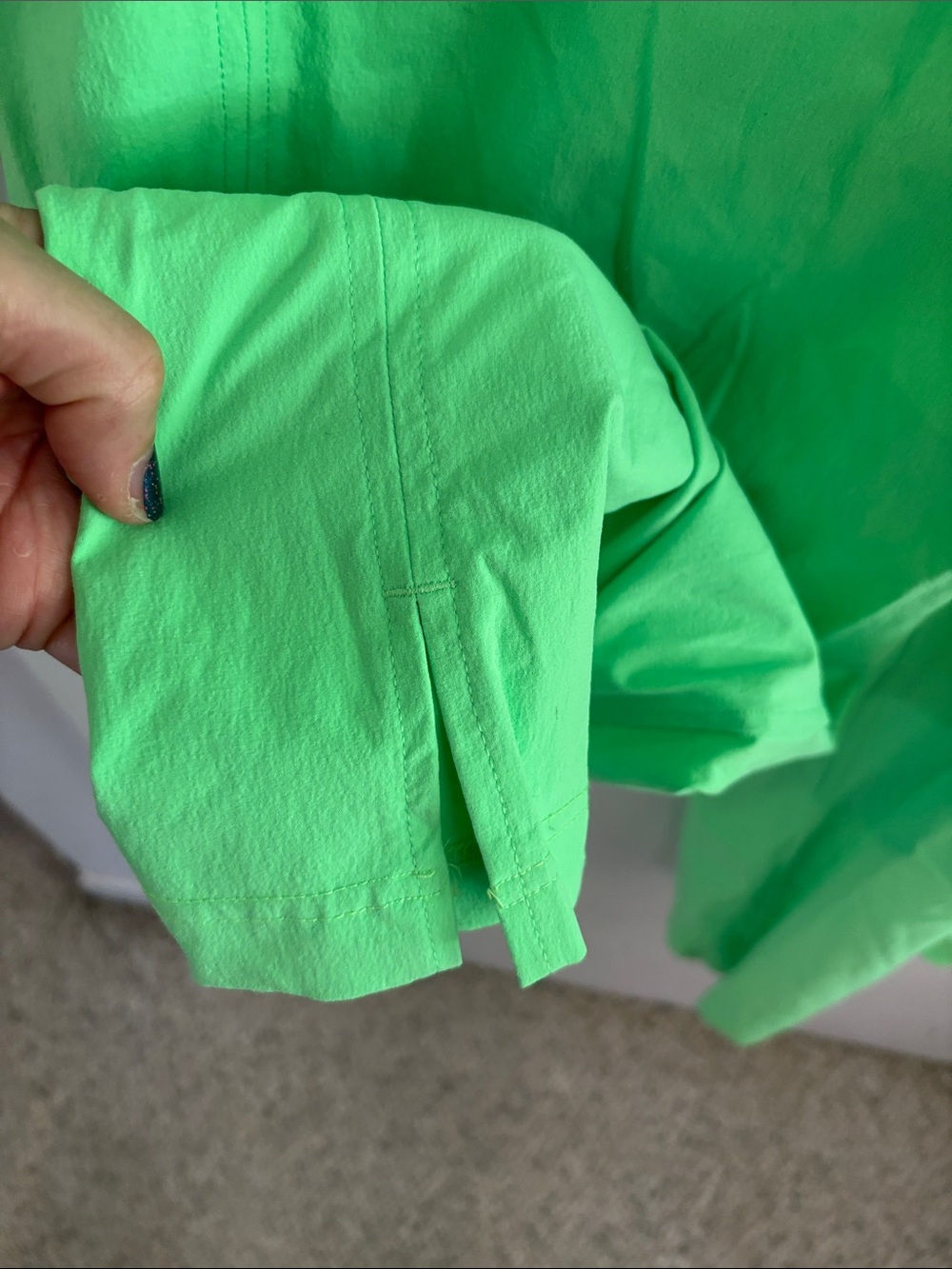Lululemon bright green stretch woven high waisted wide leg pants Size Small - Picture 6 of 9